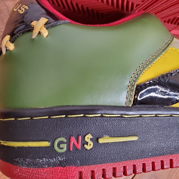 Greedy genius vintage designer sneakers mens 8.5 green - Picture 14 of 14